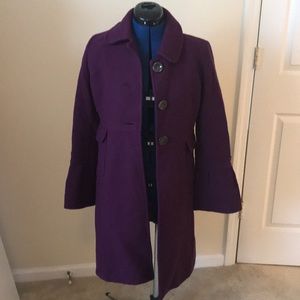 Old Navy Purple Long Coat - Size S